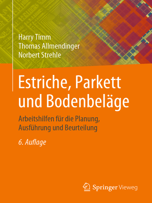 Title details for Estriche, Parkett und Bodenbeläge by Harry Timm - Available